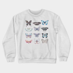 Butterflies in Blues Crewneck Sweatshirt